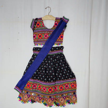 Girls - 3 Dot Bandhani Toran Design Chaniya Choli