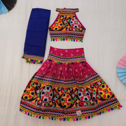 Girls - Sleeveless 3 Dot Bandhani Chaniya Choli
