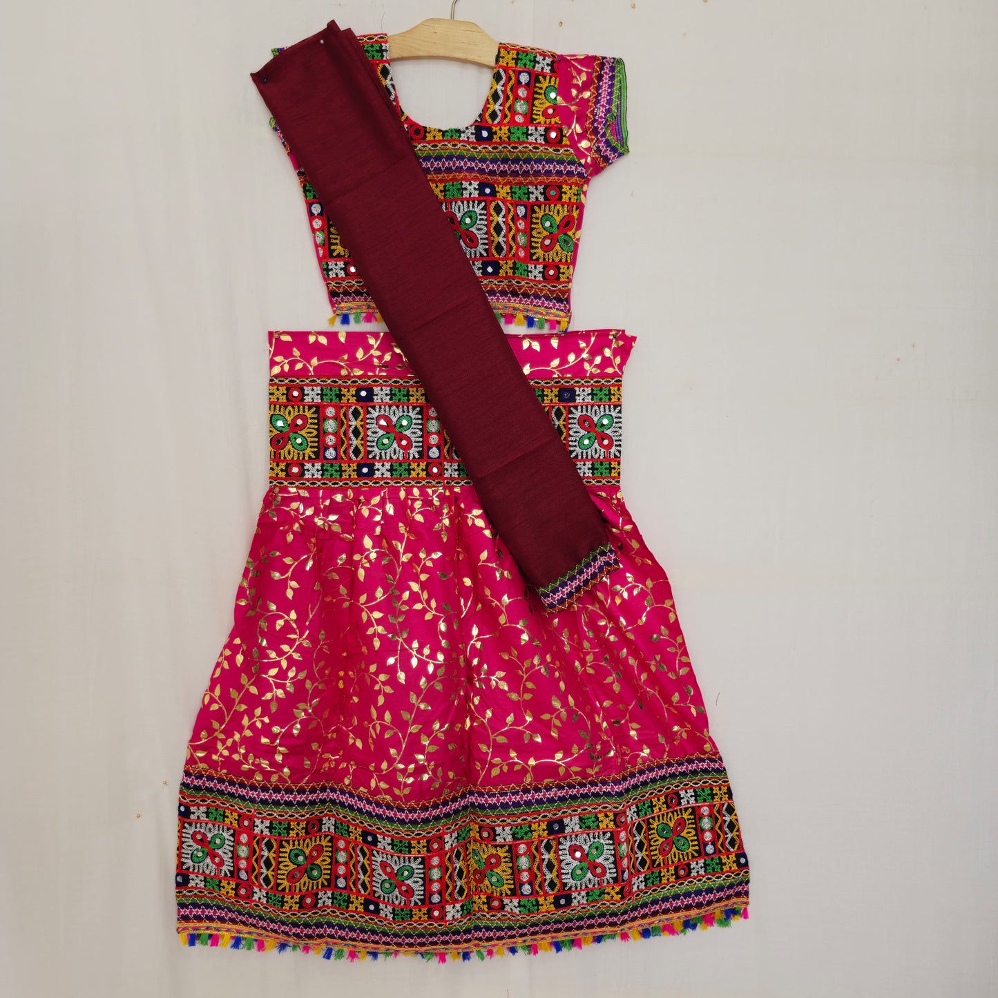 Girls - Gold Print Design Chaniya Choli