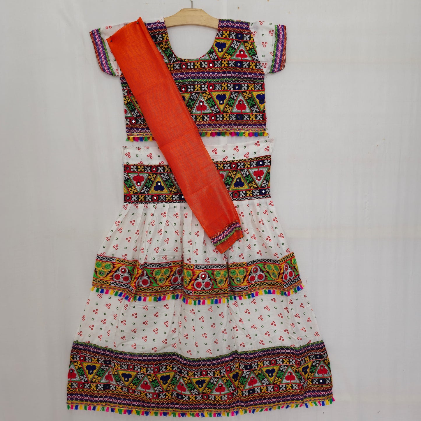 Girls - Bandhani 3 Patta Design Chaniya Choli