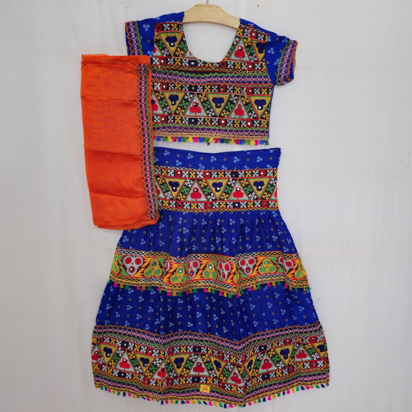 Girls - Bandhani 3 Patta Design Chaniya Choli