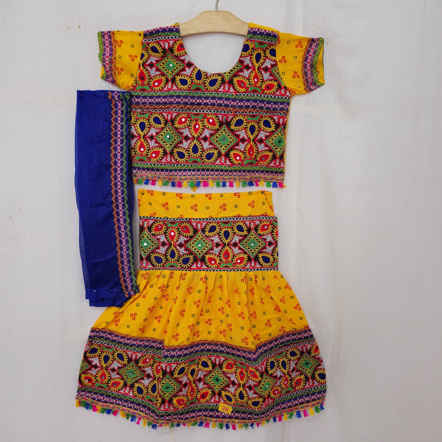 Girls - Bandhani 3 Patta Design Chaniya Choli