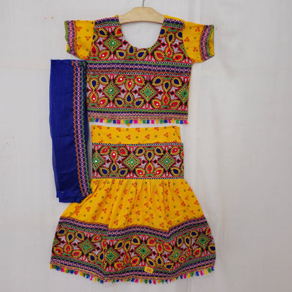 Girls - Bandhani 3 Patta Design Chaniya Choli