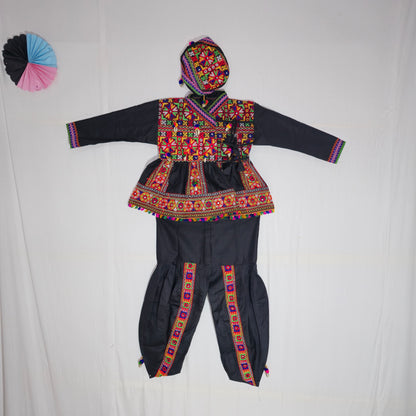 Kids - Full work Kediya with Half Patta