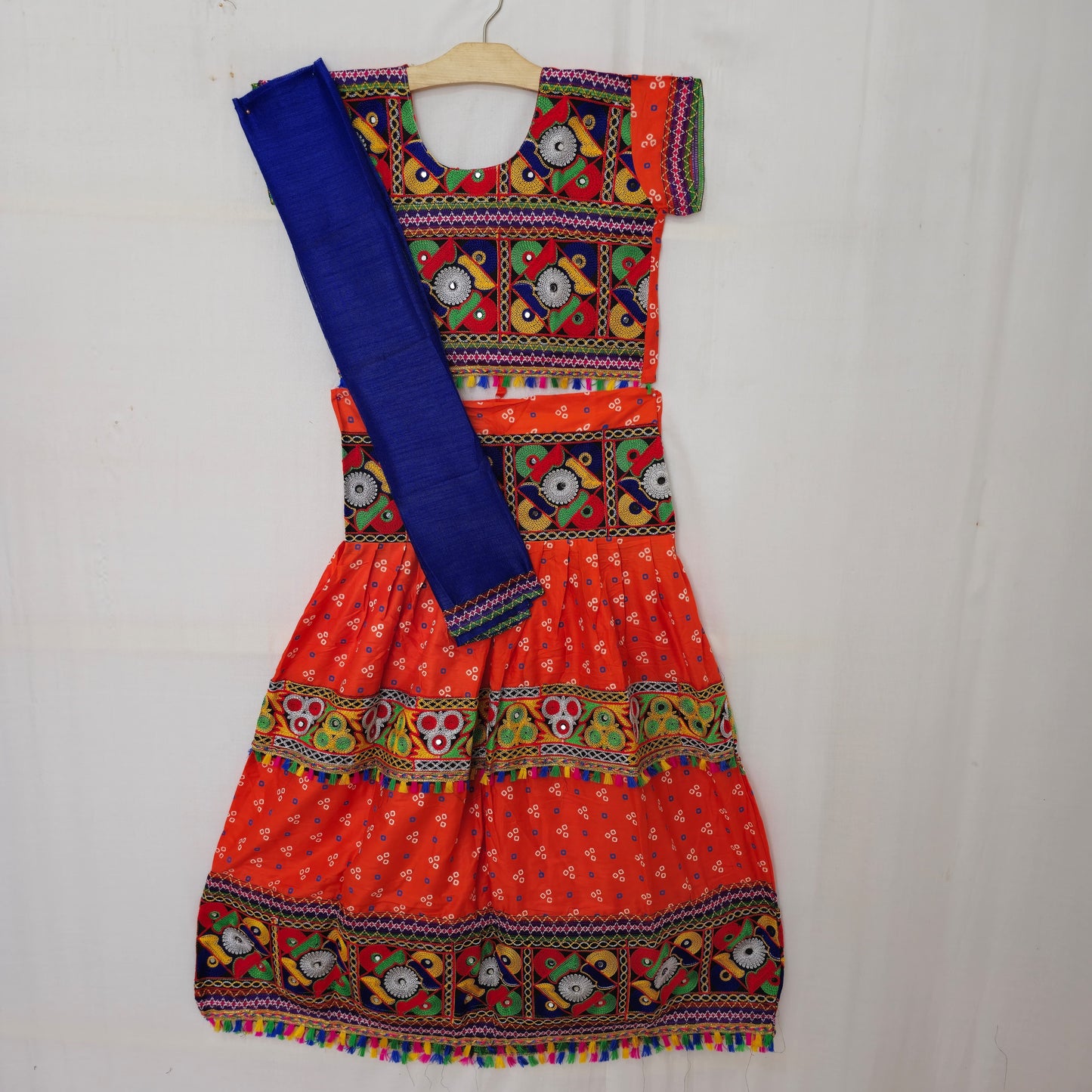 Girls - Bandhani 3 Patta Design Chaniya Choli