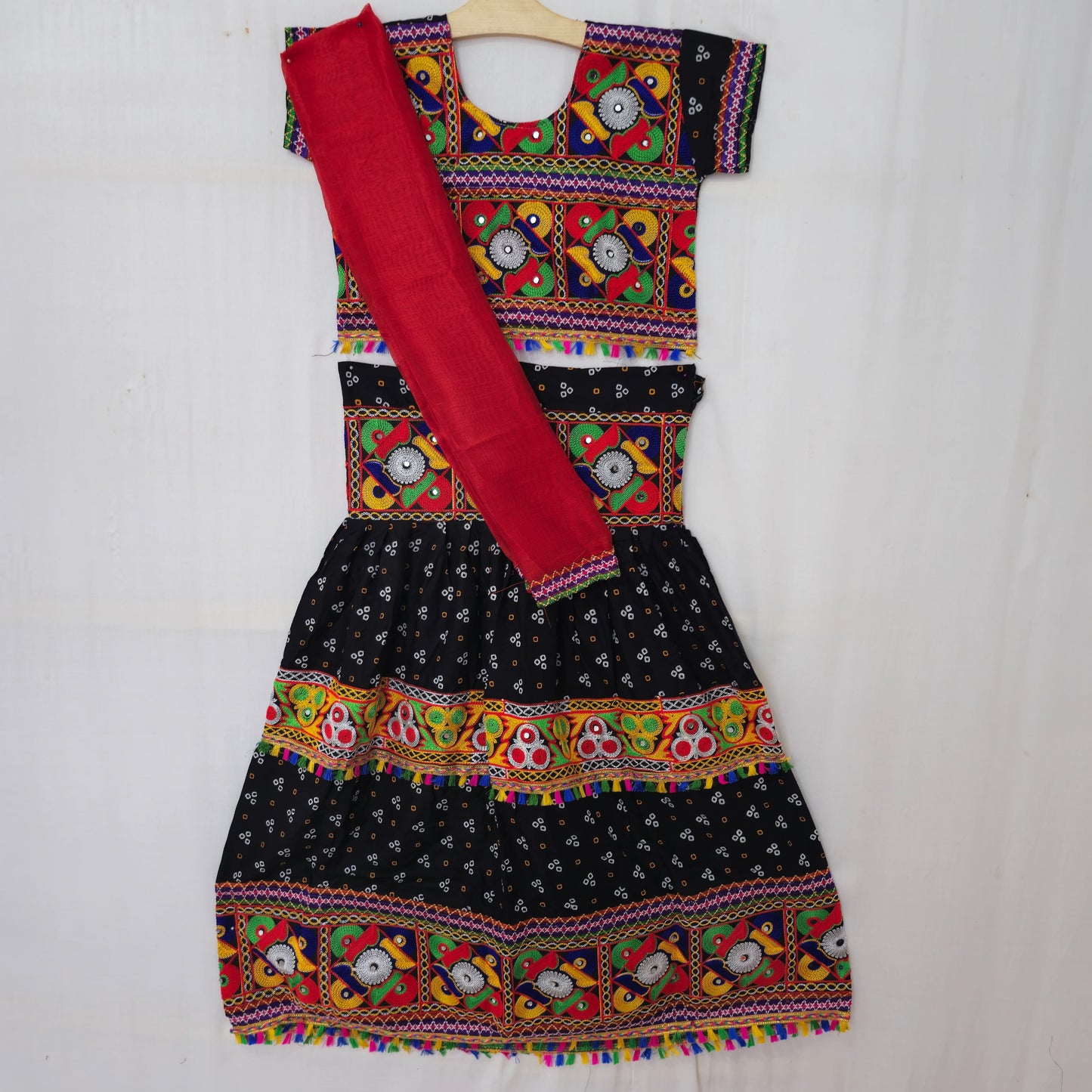 Girls - Bandhani 3 Patta Design Chaniya Choli