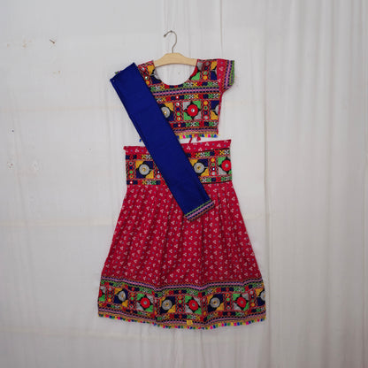 Girls - 3 Dot Bandhani Chaniya Choli