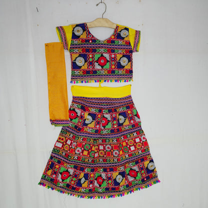 Girls - Full Work Cross Patta Chaniya Choli