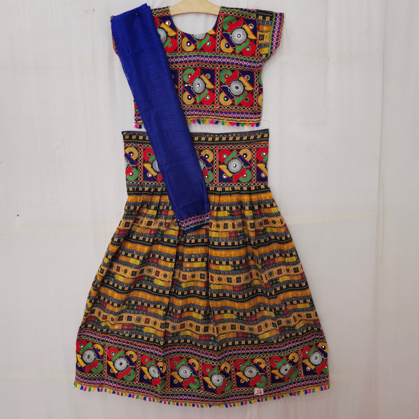 Girls - Patola Box Print Design Chaniya Choli