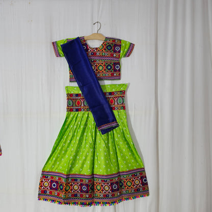 Girls - 3 Dot Bandhani Chaniya Choli