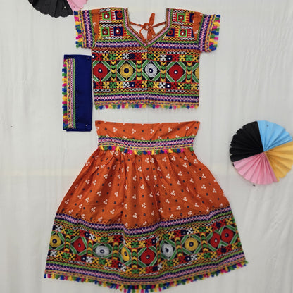 Girls - 3 Dot Bandhani Chaniya Choli