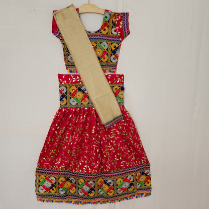 Girls - Gold Print Design Chaniya Choli