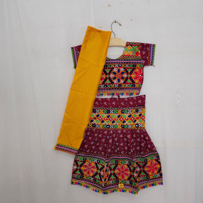 Girls - 3 Dot Bandhani Chaniya Choli